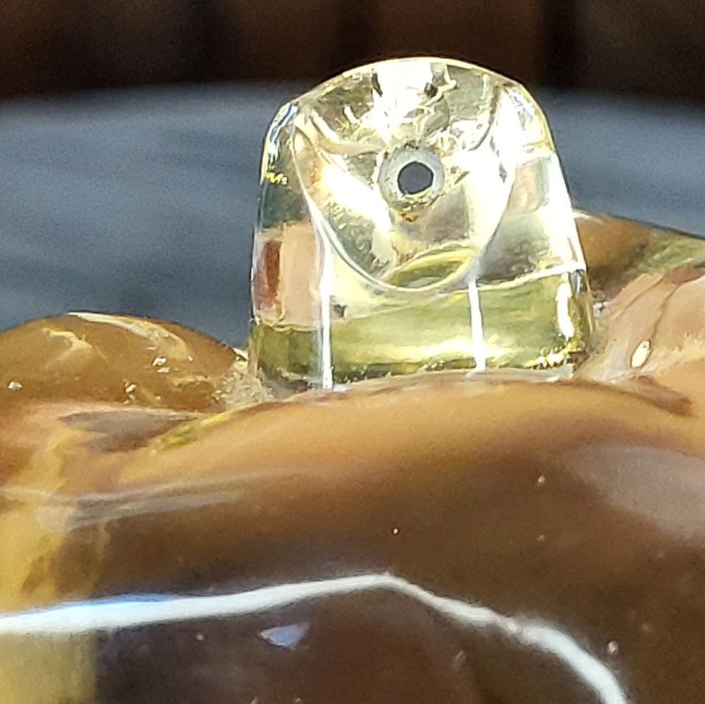 Elegant Glass Pumpkin Sculpture - Picture 6 of 14